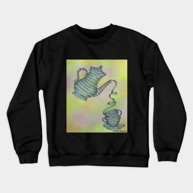 Tea Time Crewneck Sweatshirt by Rororocker